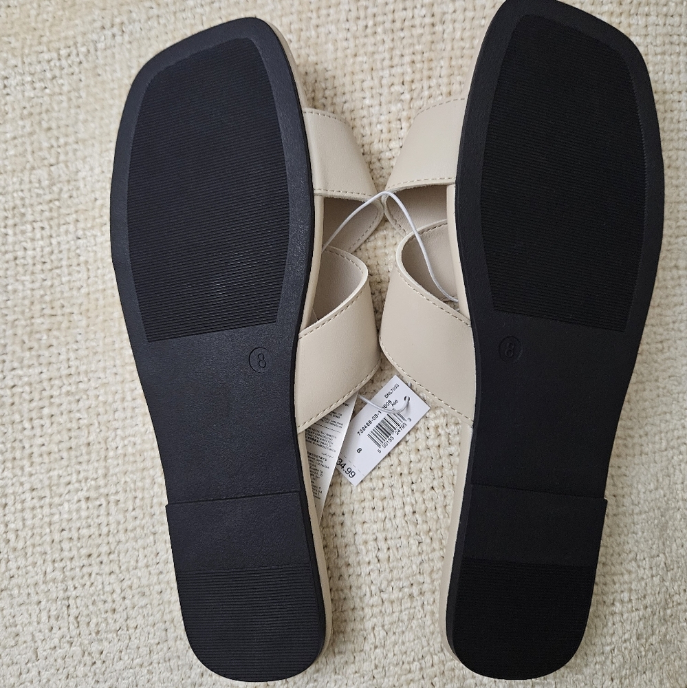 GAP Women's Slide Sandals-Bone White - Picture 2 of 2